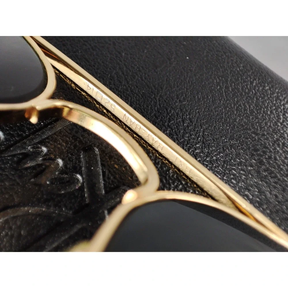 Vintage B&L Ray-Ban USA Aviator Sunglasses 52-14 Gold G-15 Lenses with Case